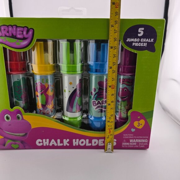 HIT Entertainment Limited Barney 5 Pieces Jumbo Chalk Holders for Kids NEW - Picture 5 of 6